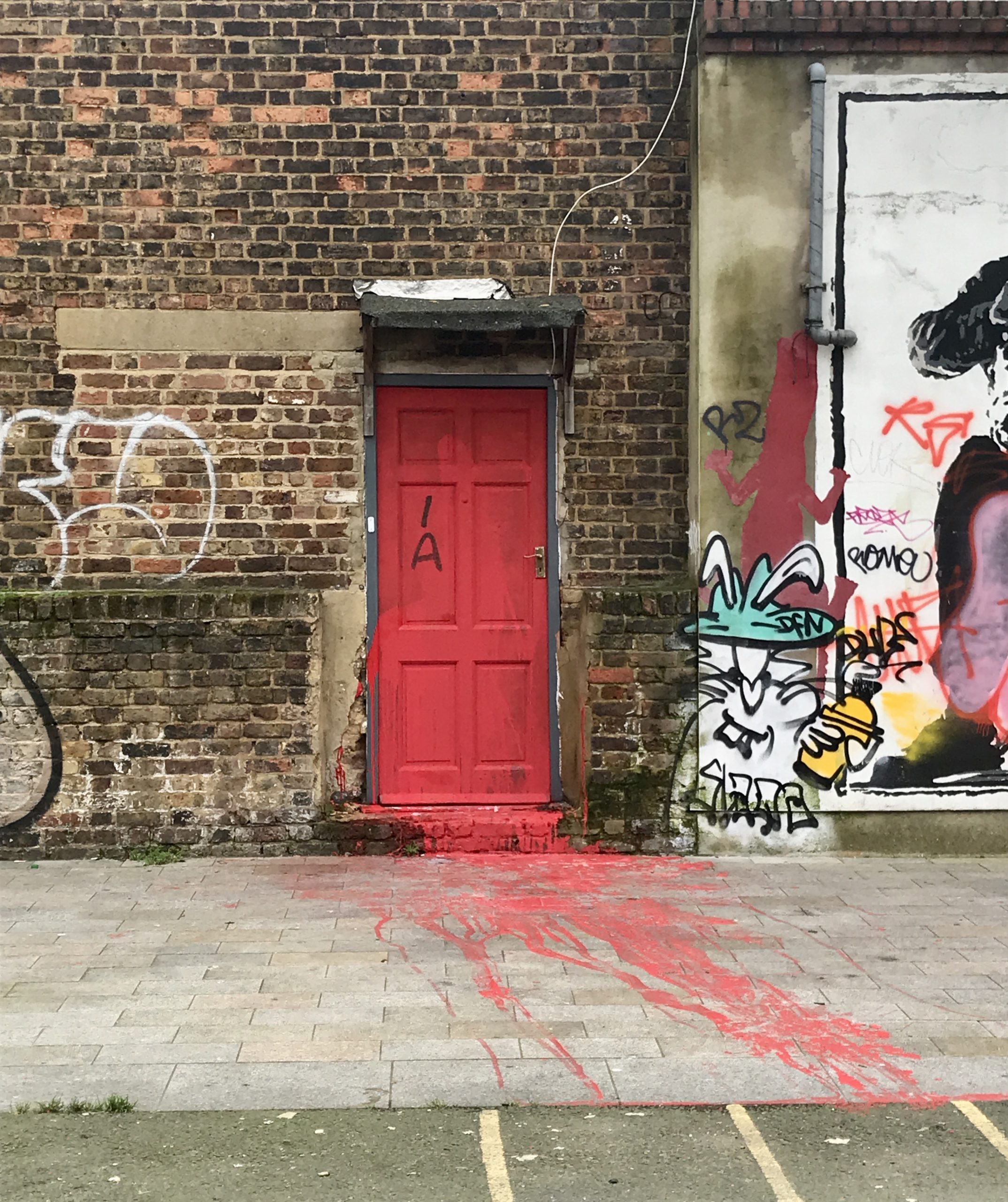 violent red door